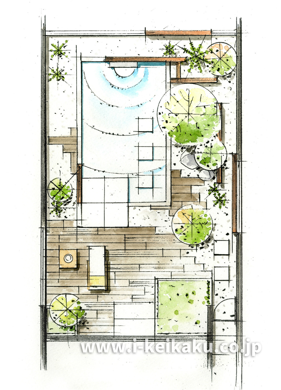 住宅敷地平面図