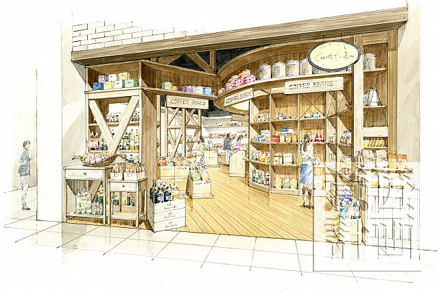 建築パース制作の意匠計画 制作実績 手描きパース