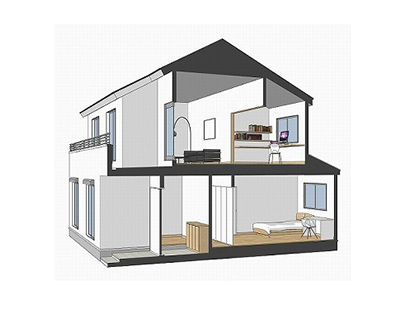 建築パース制作の意匠計画 制作実績 イラスト