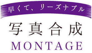 写真合成早くてリーズナブルLOGO